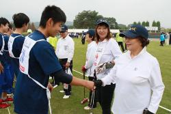 試合後の握手