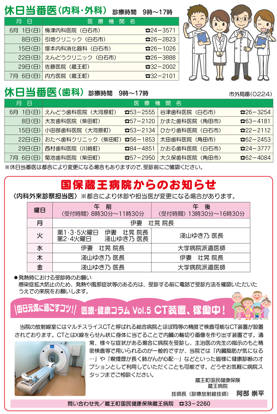 休日当番医