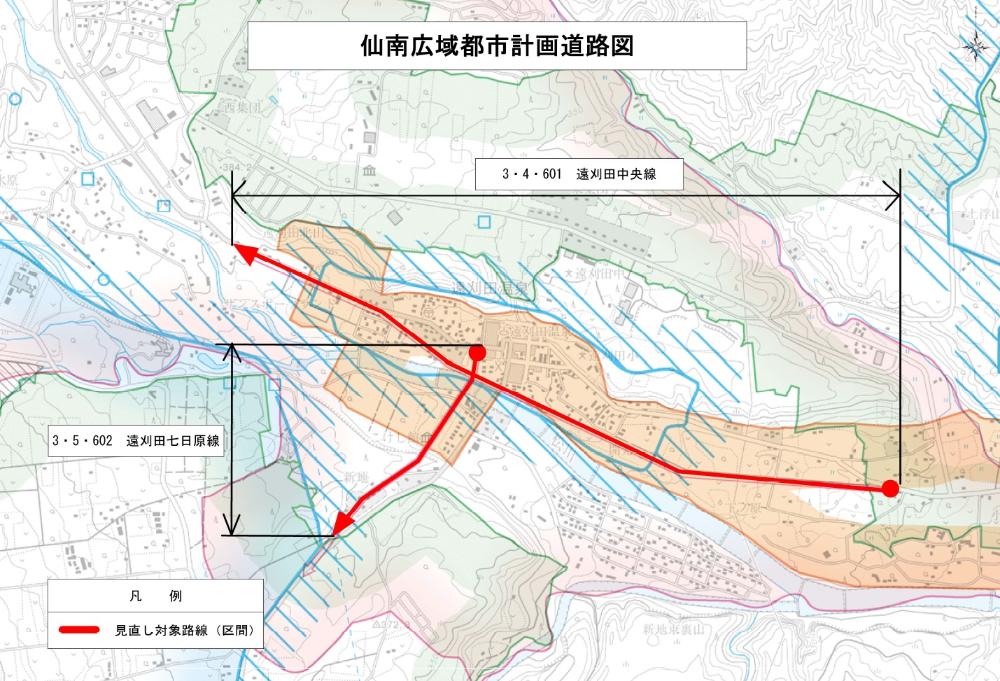 都市計画道路の図面